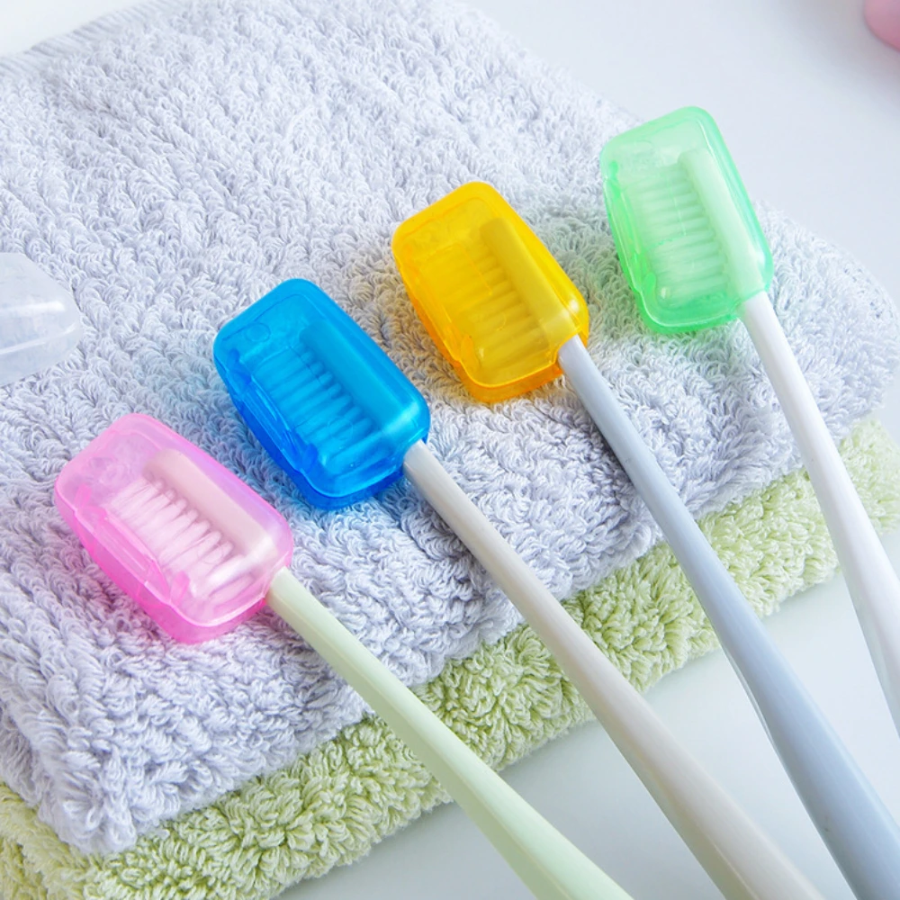 20/5Pcs Toothbrush Heads Cover Plastic Case Cap Portable Travel Hike Camping Toothbrushes Protect Pod Storage Bathroom Organizer