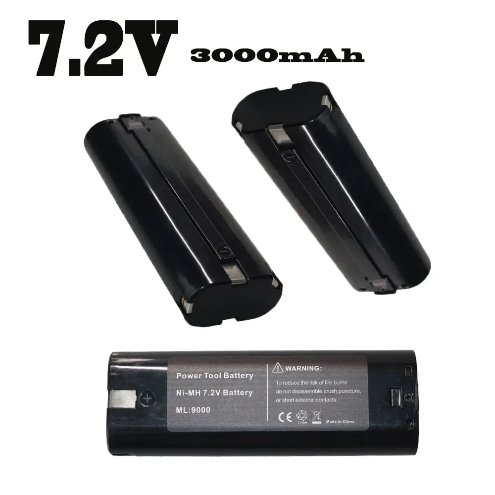 

7.2V 3000mAh nickel hydrogen replacement battery suitable for Makita 7000 7002 7033 191679-9 192695-4 632002-4 632003-2 7.2V bat