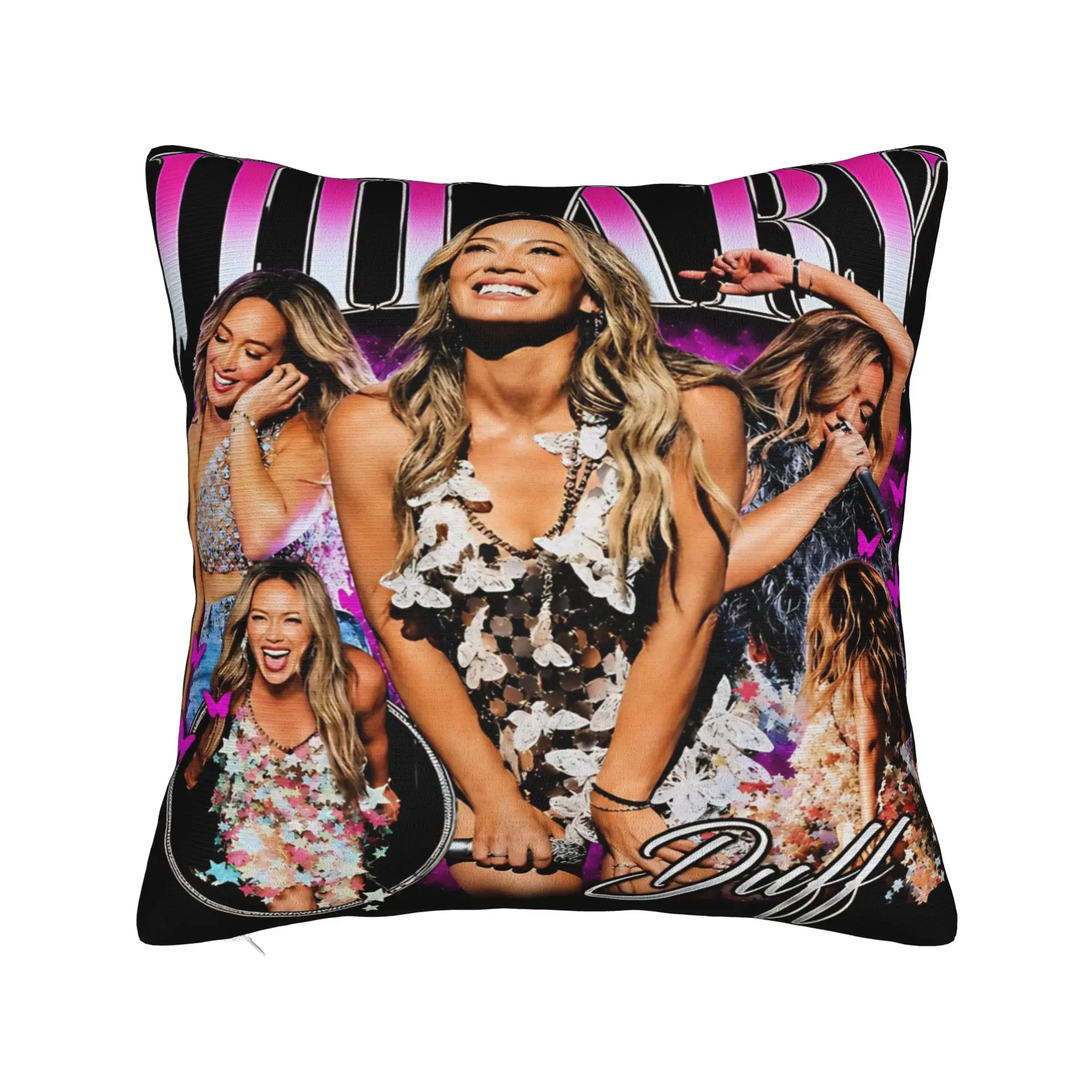 Pillow Cover Hilary Duff Lucky Me Tour 2026  Morden Pillow Case For Living Room Sofa Pillowcases
