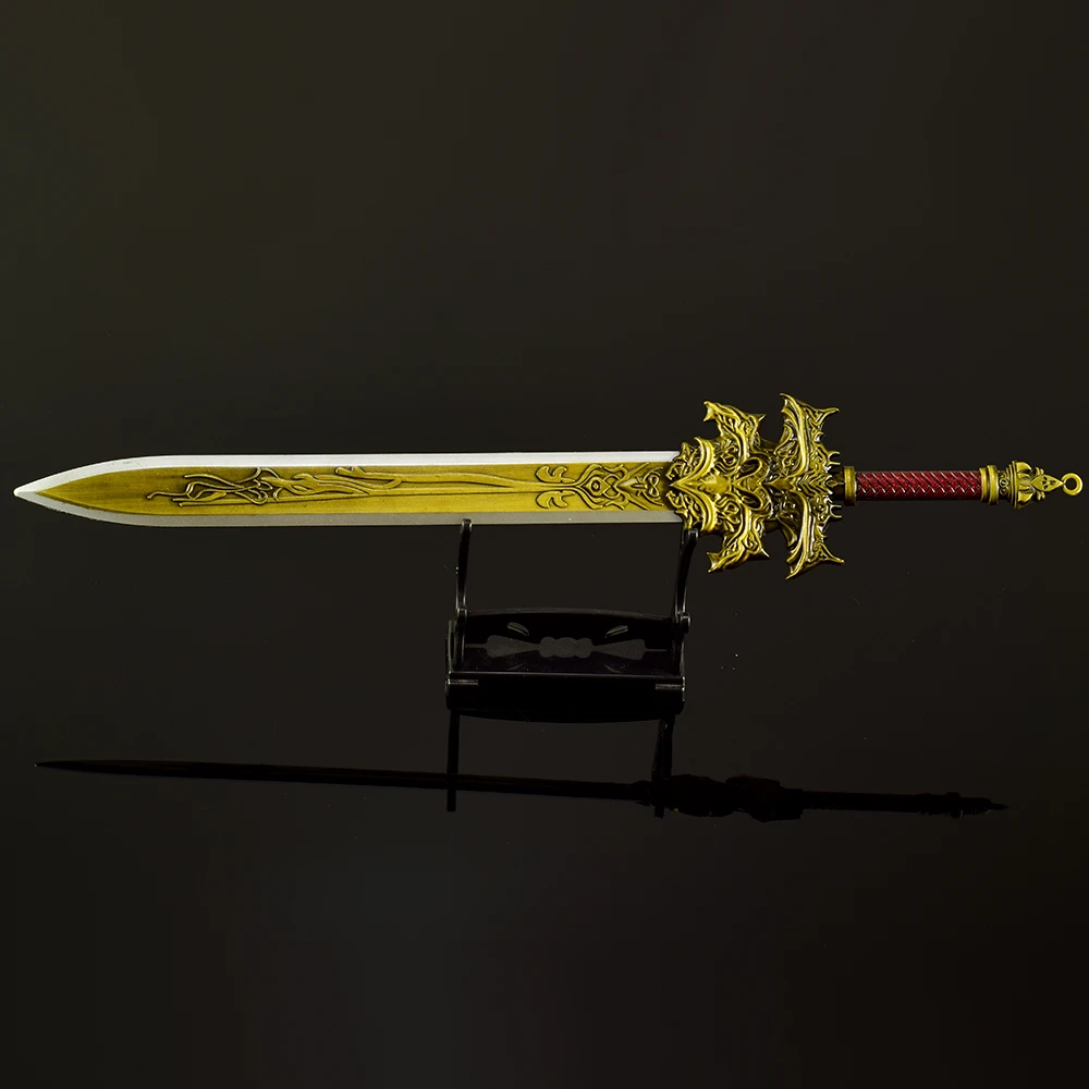 30cm/11,81 pulgadas, creación de dioses, 12 espadas divinas, colección de armas antiguas, adorno de aleación "espada jueta", exhibición de escritorio, regalos para niños