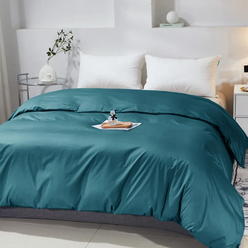 1pc 100% pure cotton down duvet cover, solid color, high count, high-density, soft and skin friendly duvet cover