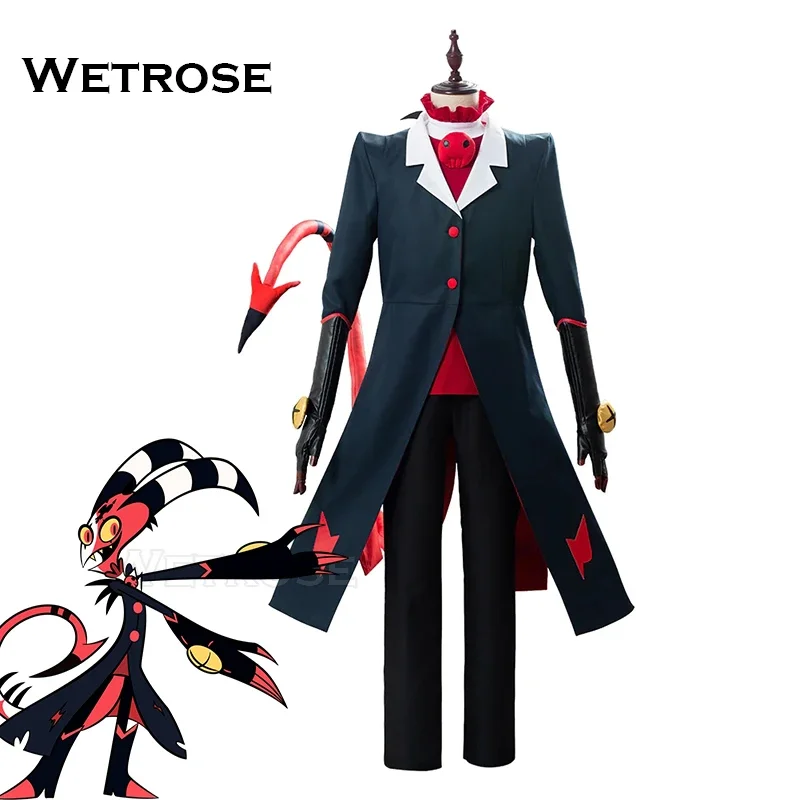 

【Wetrose】 Blitzo Buckzo Cosplay Costume Hotel Season 2 S2 Blitz IMP Demon Hell Devil Helluva Boss Halloween