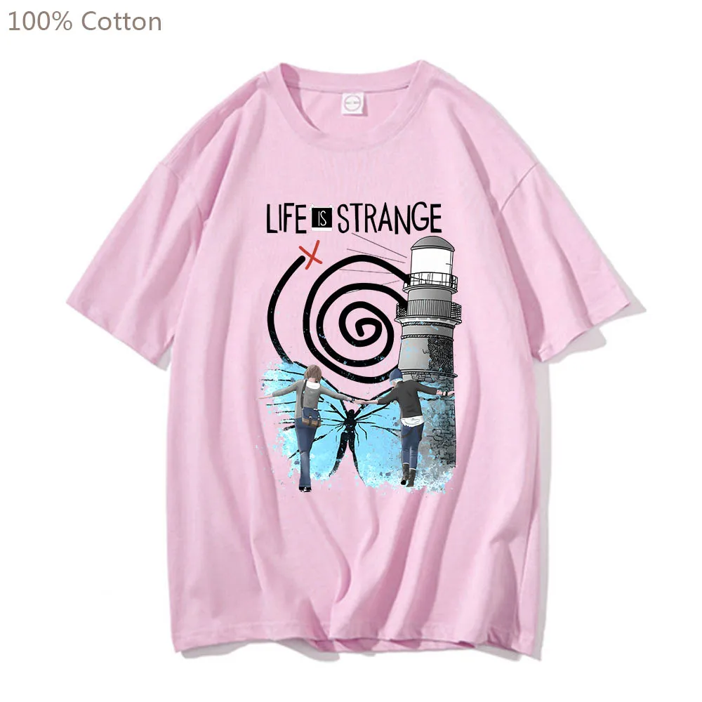 Life Is Strange Cute Anime T-shirts Harajuku Casual Cartoon Tshirt Regular Fit 100% Cotton Men/women Tee-shirt Printed T Shirt