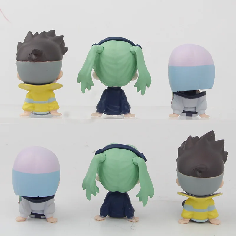 BANDAI 6 stks/1 set Anime Cyberpunk: Edgerunners Figuur David Martinez Lucy Rebecca Figuur Speelgoed Gift Acton Figuur Set Pop 6 CM