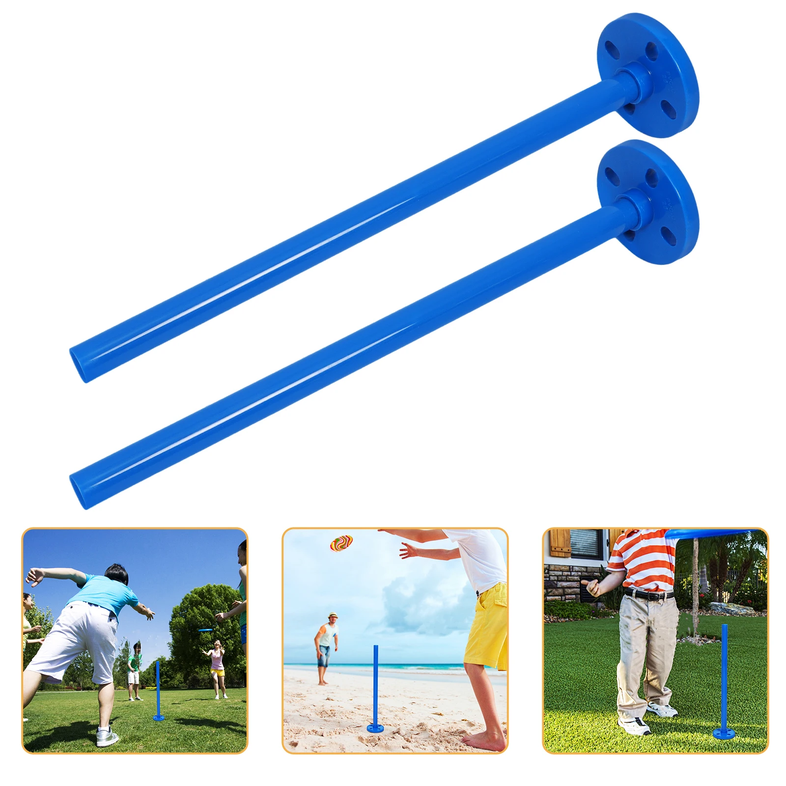 

2pcs Plastic High Jump Balanced Column Replaceable Topper Part Sturdy Hurdle Stand Throwing Rack Balance Column Outdoor Training