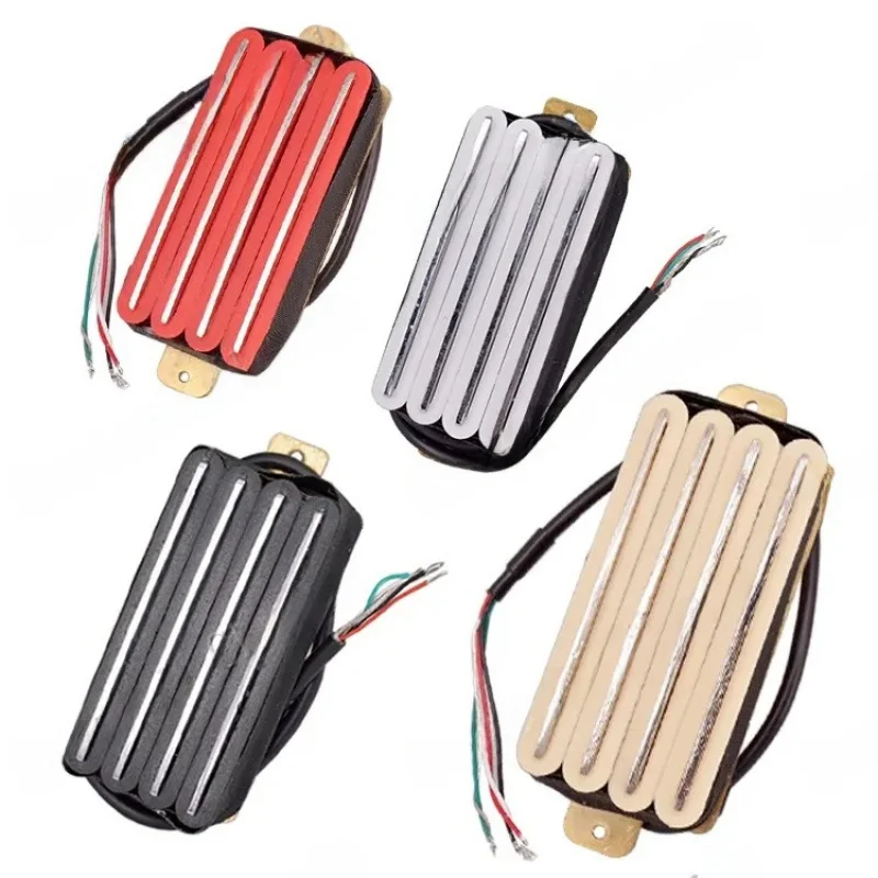 

1 шт. гитарный звукосниматель Hot Rail Dual Blade Humbucker, 4-проводной, 4-цветной, запчасти и аксессуары для гитары