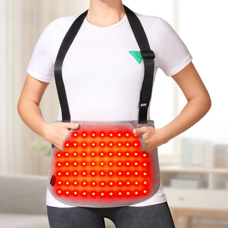 

Red Light Bead Heated Uterus Warmer Belt Abdominal Pain Menstrual Discomfort Warms the Lower Abdomen Abdominal Massage Beltt