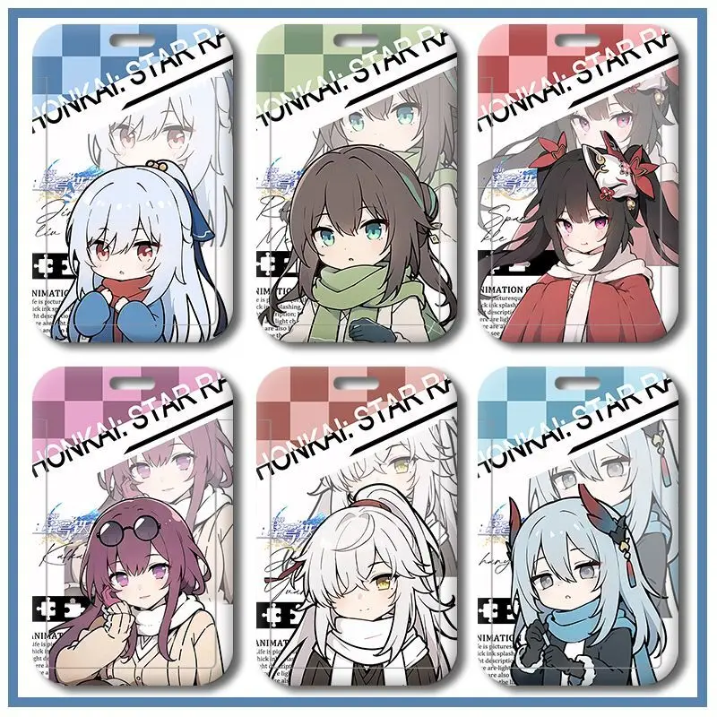 Hot Game Honkai: Star Rail Jingliu Ruan Mei Protector Anime Cover Meal Badge ID Card Holder Student