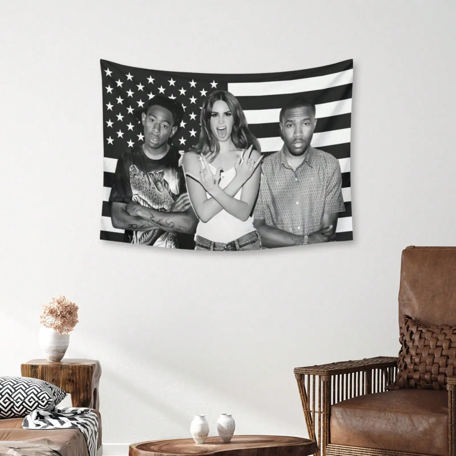 Frank Flag Ocean Outdoor Decors Lana Tapestry Del Rey Funny Flags for Bedrooms Flaga Home Decor Items Decoration Garage Custom
