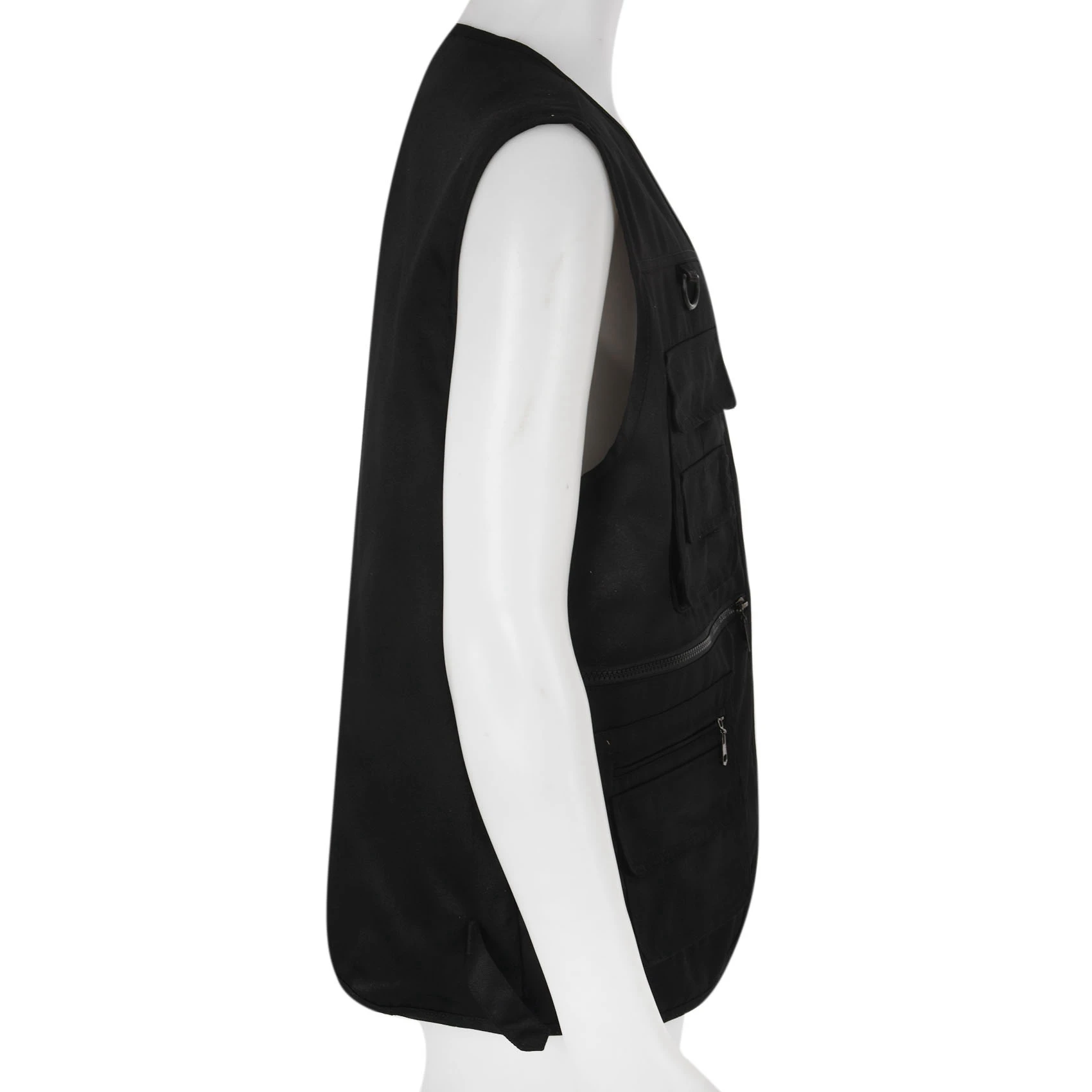 

Dropship-3X Men's Fishing Vest With Multi-Pocket Zip For Photography / Hunting / Travel Outdoor Sport - Black, XL