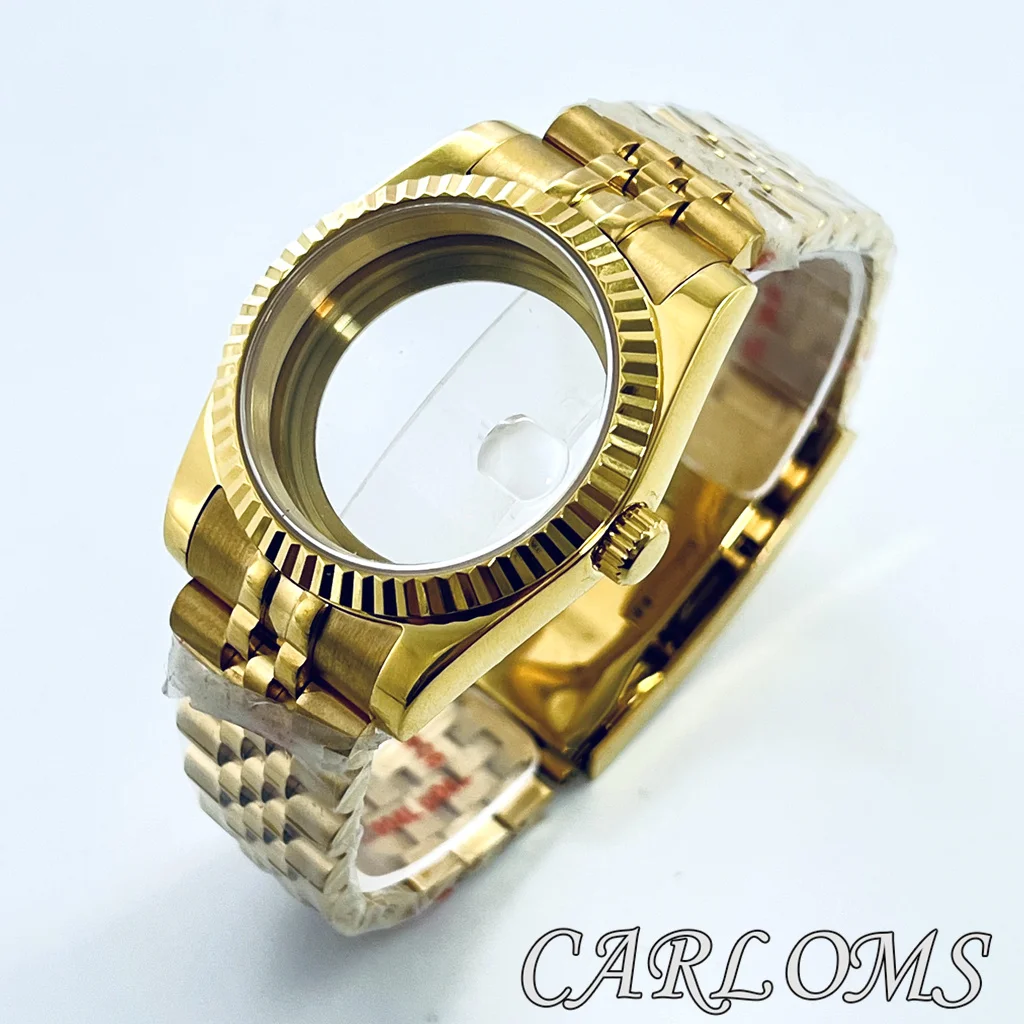 Top Watch Parts Gold 36mm 40mm ETA2824 PT5000 NH34 NH35 NH36 NH70 NH72 4R35 Watch Case With Sapphire Glass 10ATM Waterproof