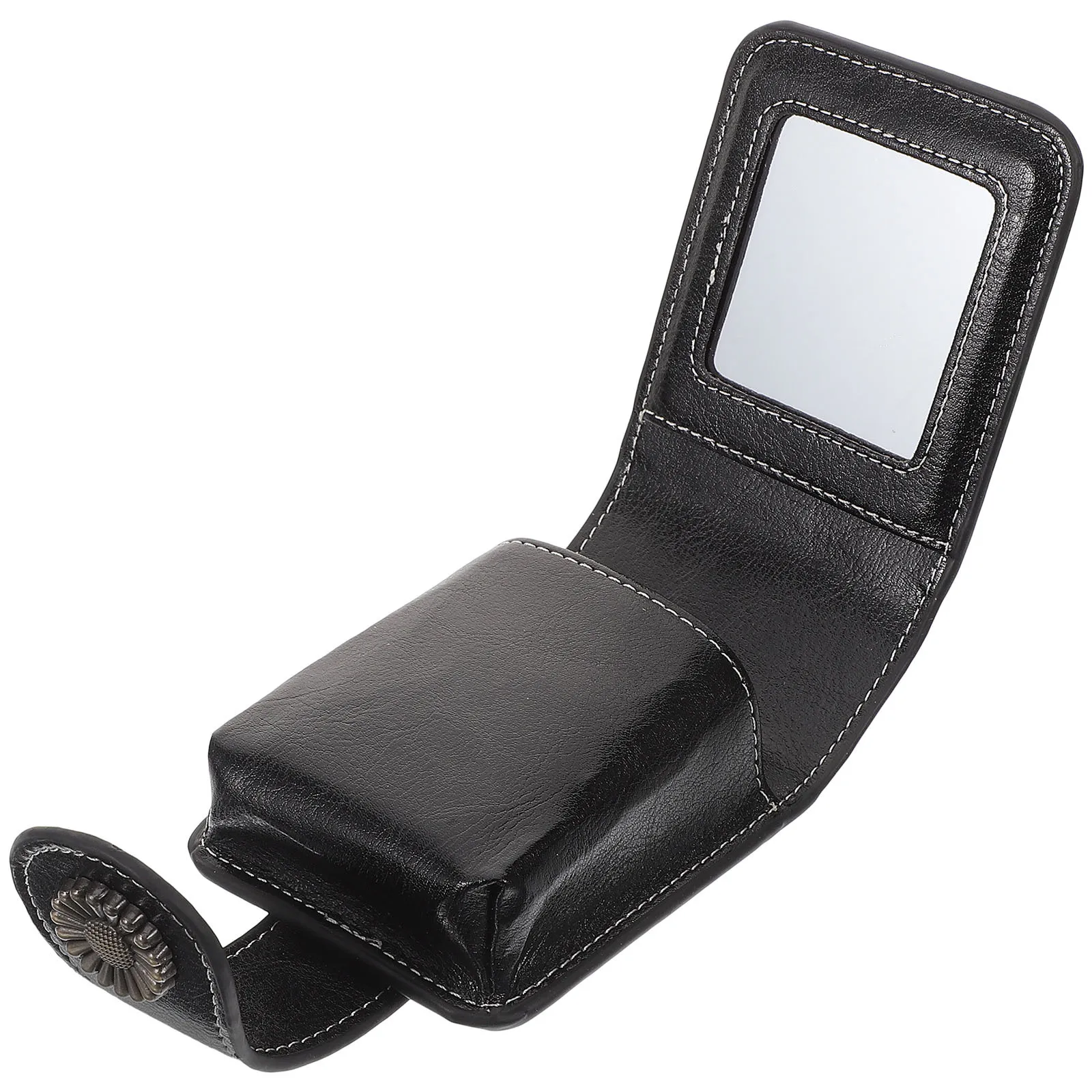 حقيبة أحمر شفاه نسائية مع حامل أحمر شفاه محمول بمرآة وحقيبة صغيرة لمحفظة المكياج ومنظم مستحضرات التجميل للسفر #1