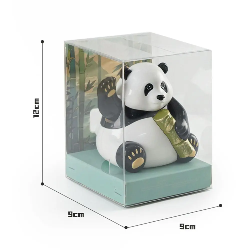 Automatische Welle Hände Panda Spielzeug Cartoon Bambus Solar Power Welle Hände Spielzeug Glück Desktop Ornament Panda Tiere Figuren