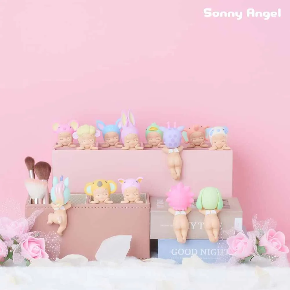 Sonny Angel Sleeping Angel Series กล่องตาบอดแฟชั่นเล่น Kawaii มินิอะนิเมะตัวเลขของเล่นตกแต่ง Limited Edition Surprise กล่อง