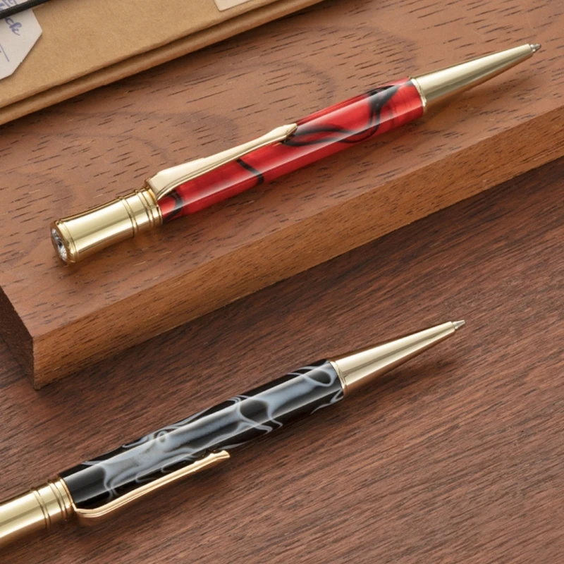 قلم حبر جاف جميل بنمط أكريليك مع قمة كريستالية ماسية فريدة من نوعها وأقلام حبر للكتابة والمكتب المدرسية هدية للمعلم