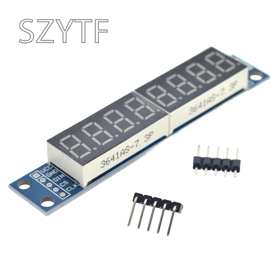 8-bit digital display module MAX7219 LED display Supports cascaded 8-bit serial 3 IO port control