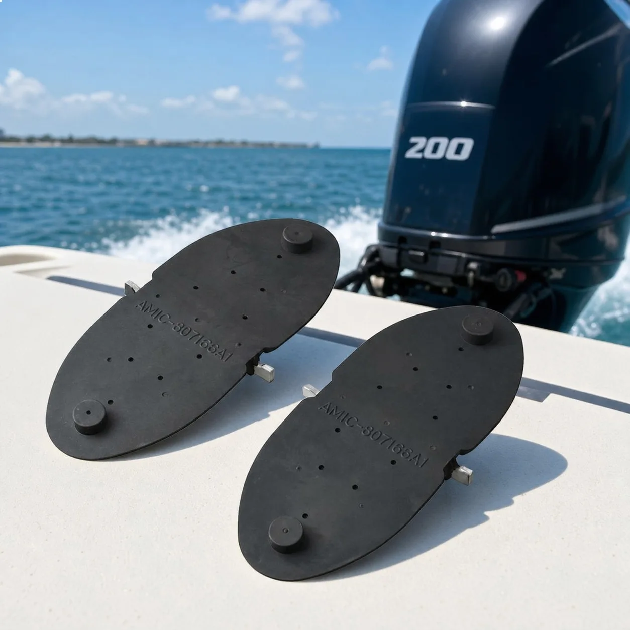 Outboard Exhaust Y Pipe Single Flappers Water Shutters Kit(Set Of 2) 807166A1 For Mercruiser V6/V8 1996 & Up Boat Engine Part