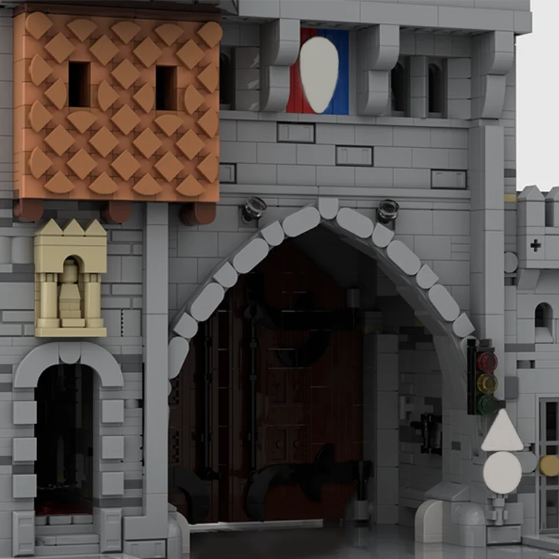 6037pcs MOC K8009 - Medieval Driveway Door Modular Buildings Model Building Blocks Christmas Gift Birthday Idea Education Craft