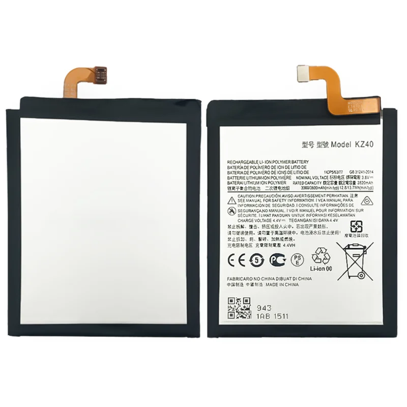 بطارية بديلة عالية الجودة KZ40 بقدرة 3600 مللي أمبير في الساعة لهاتف موتورولا موتو Z4/G8 Plus Lite XT1980 بطاريات الهاتف + أدوات #4