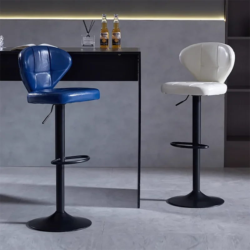 High Table Bar Chair Lifting Waiting Black European Bar Stool Minimalist Design