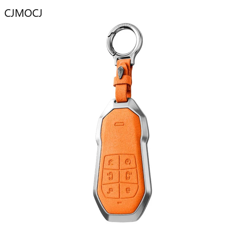For 2024 XPeng X9 Key Case Cover, Aluminum Alloy Metal Car Key Fob Shell, Shockproof Luxury Smart Keychain, XPeng Accessories