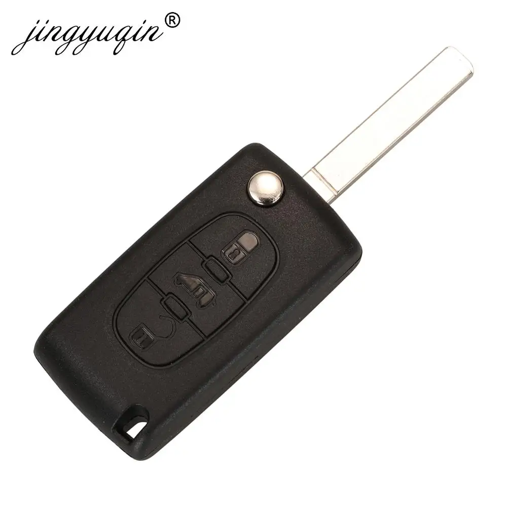 jingyuqin 433Mhz ID46 Flip Remote Car Key For (Van) Citroen Dispatch Berlingo Peugeot Expert Partner 207 307 308 3008 Ce0523/536