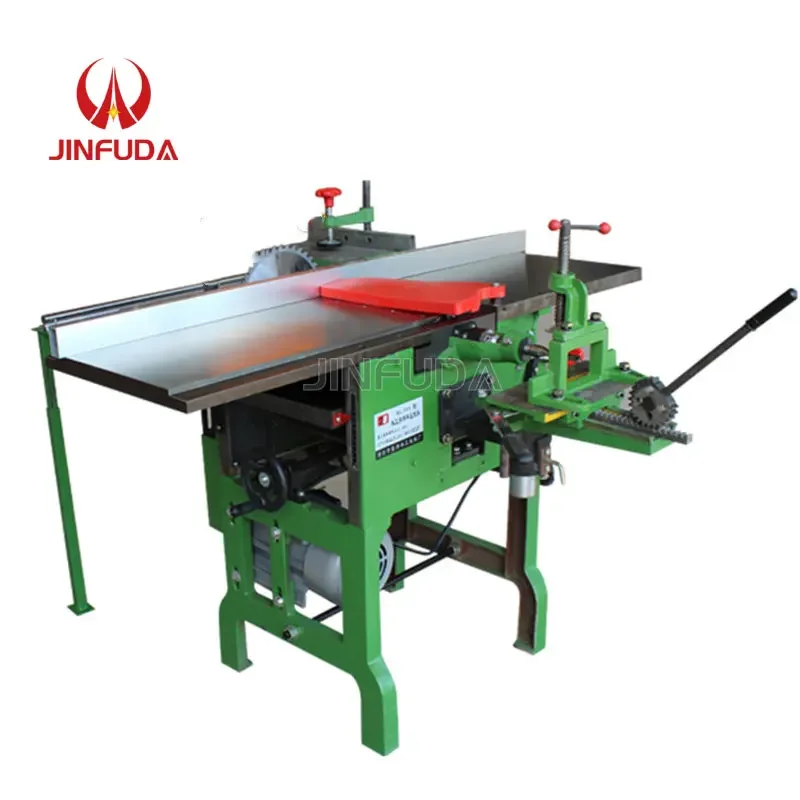 

New push table multifunctional woodworking tool Electric planing pressing planing square hole drilling sawing machine