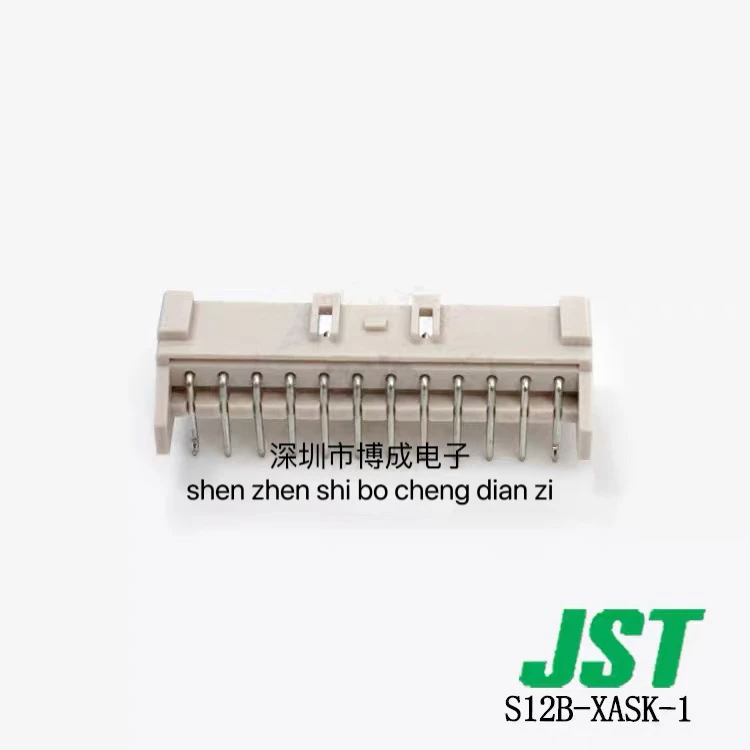 10 Pcs S12B-XASK-1(LF)(SN) JST connector 1x12P spacing: 2.5mm curved socket series: XA 100% new original