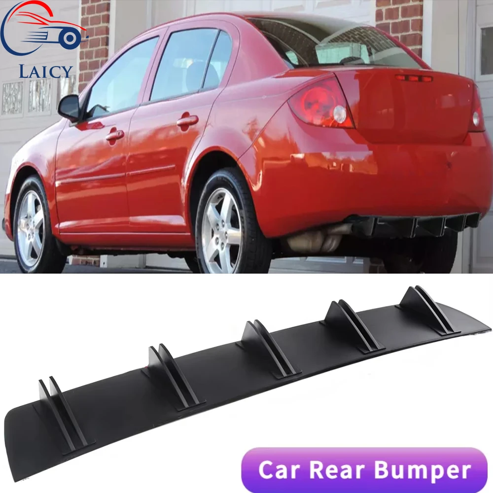 LAICY For Chevrolet Cobalt 2005-2010 Car Rear Diffuser Shark Fins Bumper Splitter Chin Spoiler Lip Black Shunt Rear Bumper Lip