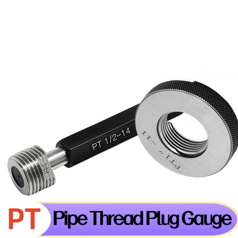 1PCS PT Taper Pipe Thread Plug Gauge Set PT1/16-28 PT1/8 PT1/2 PT1/3 PT1-11 PT3/8-19 Measuring Tool for Threads Inspection