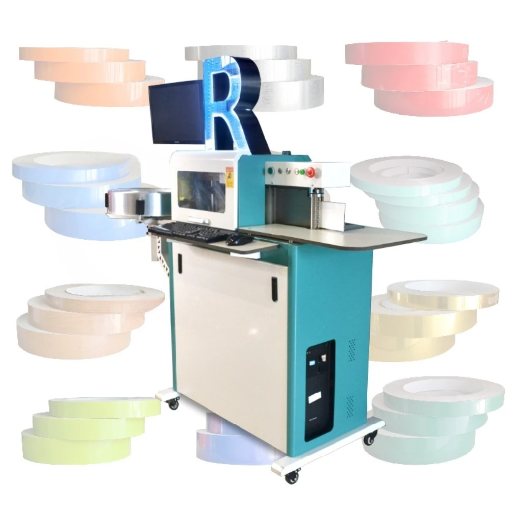 3d Sign Making Machine 22CM Width Trim Cap for Indoor Outdoor Large Metal Signage Channel Letter Bending Machine