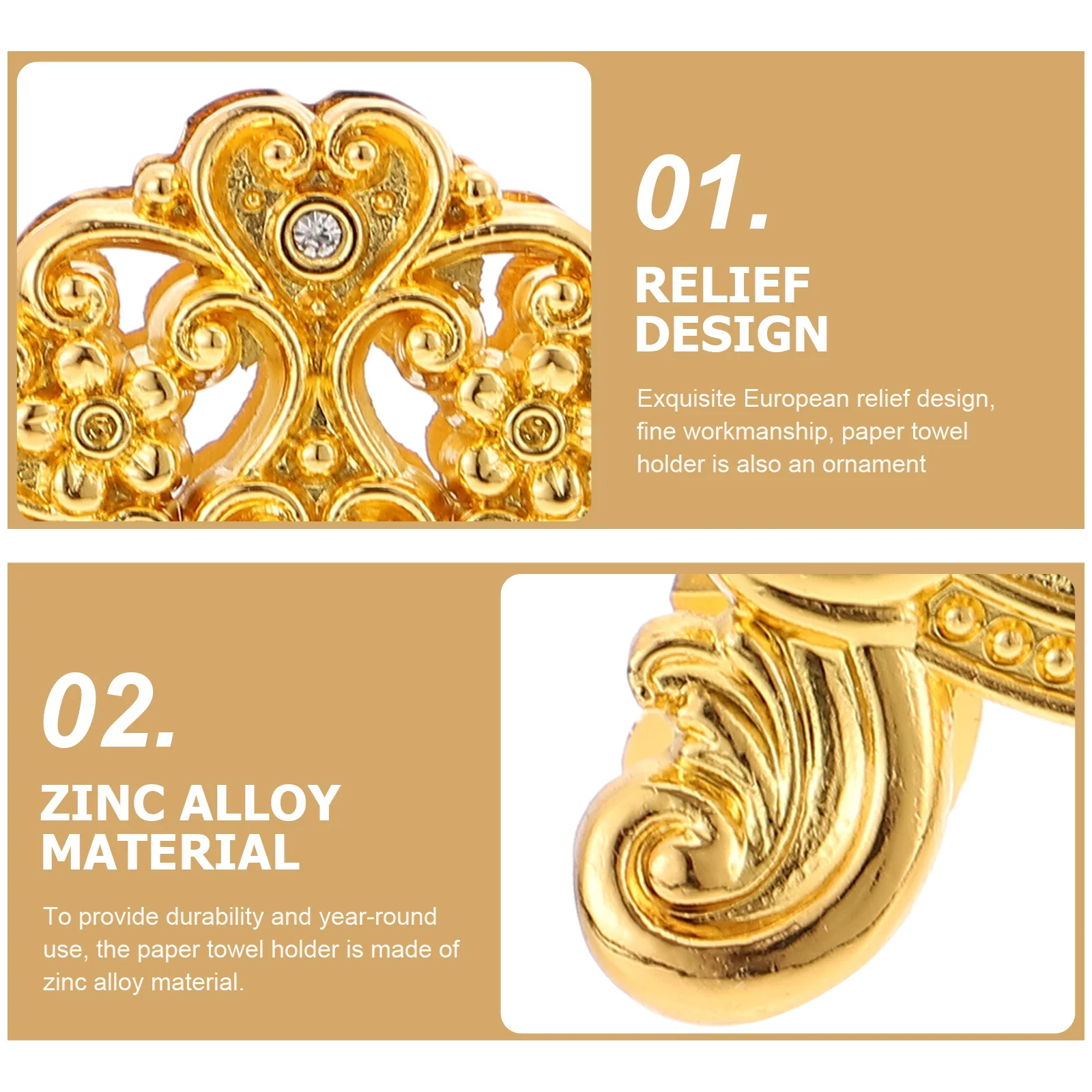 

Exquisite Tissue Holder Safe Napkin Stand Creative Generous Appearance Practical Design Desktop Napkin Stand Long