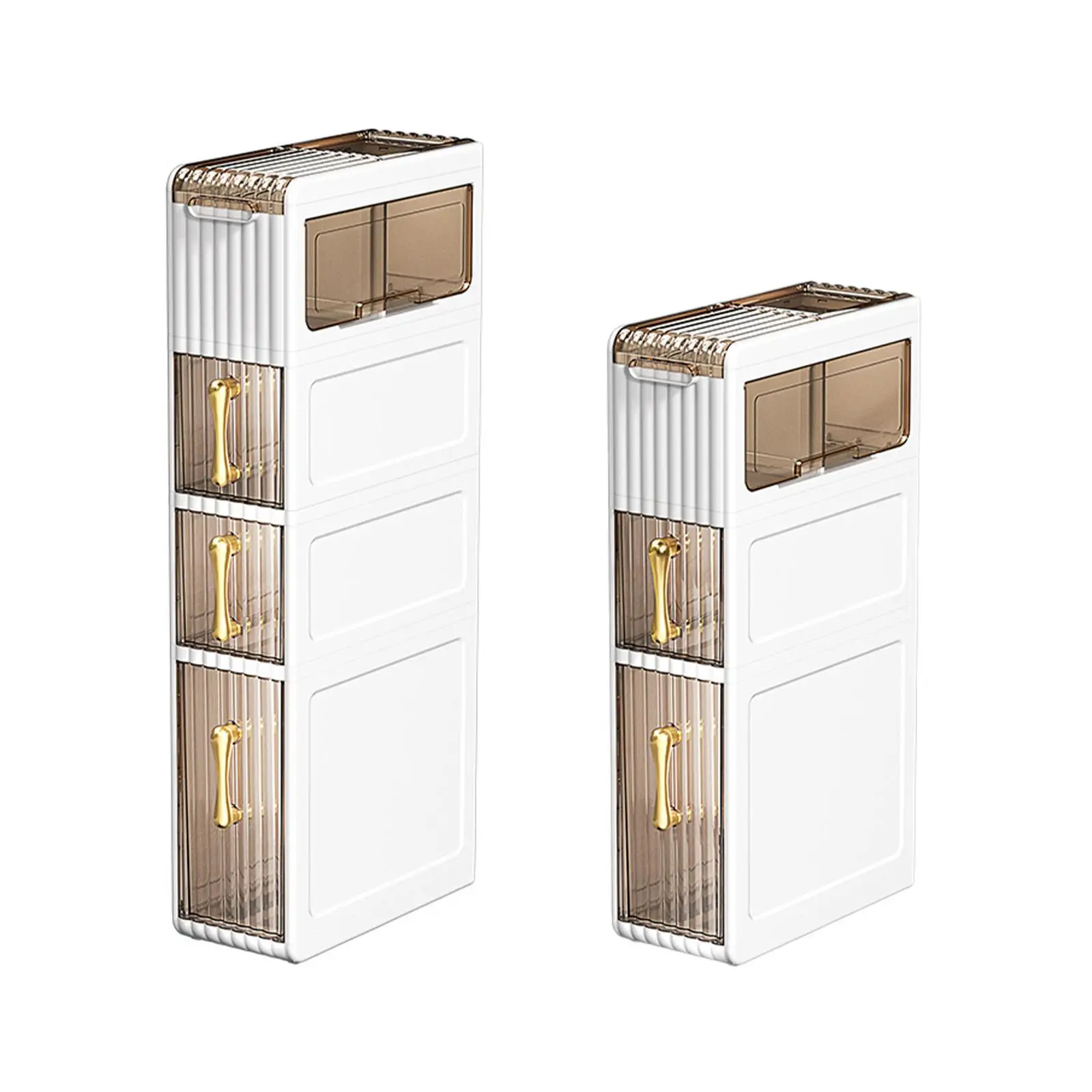 Bathroom Floor Storage Cabinet Narrow Freestanding Paper Holder Storage Organizer for Home Apartment Bathroom Laundry Room Dorm