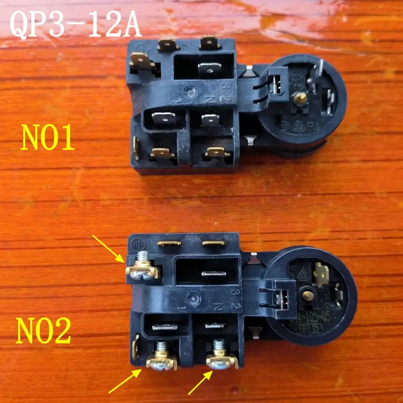 Spare parts for refrigerator compressor, 1 piece, PTC starter relay, refrigerator overload protector (screw hole), QP3-12A