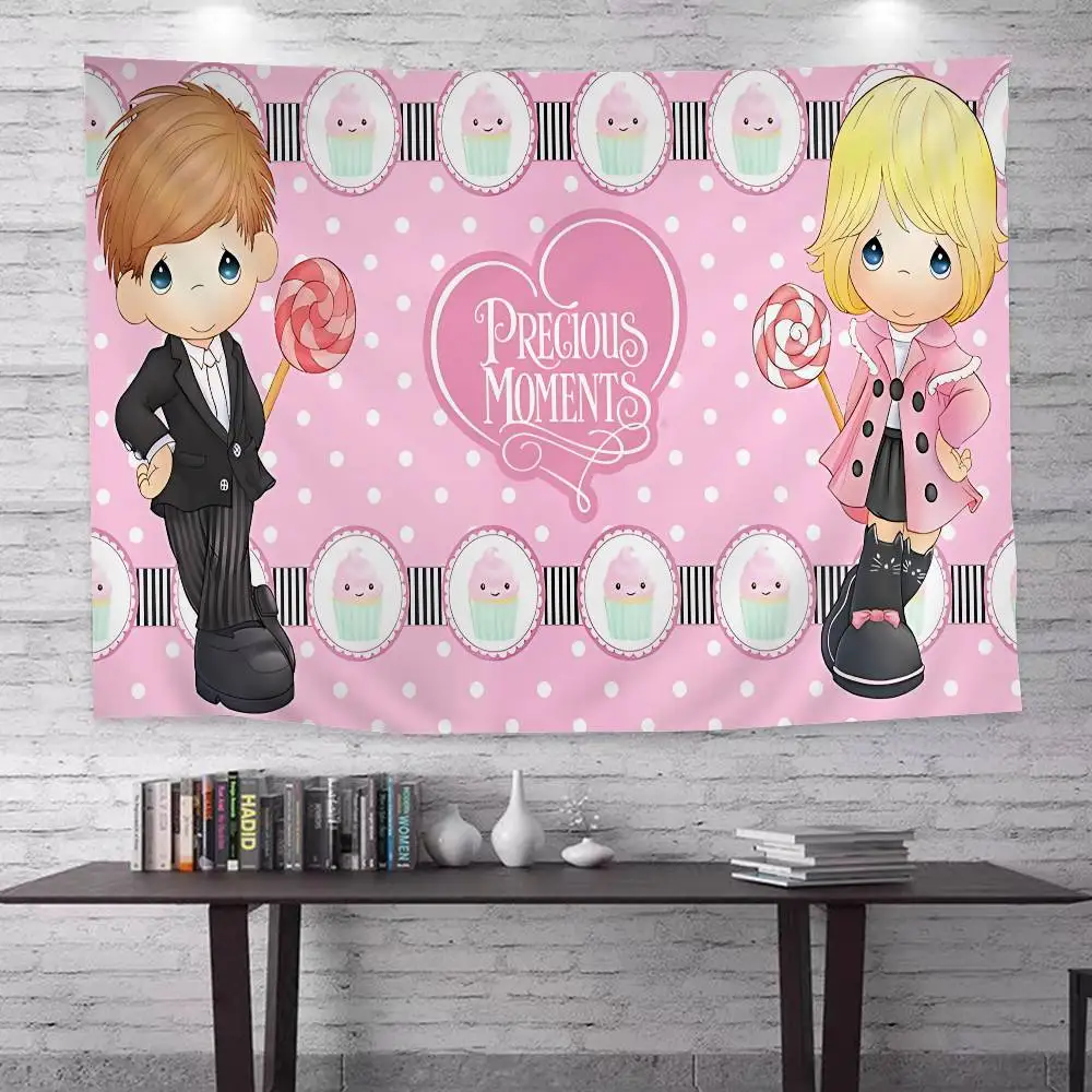 Precious Moments Cute Cartoon Tapestry Art Science Fiction Room Home Decor Wall Hanging Home Decor
