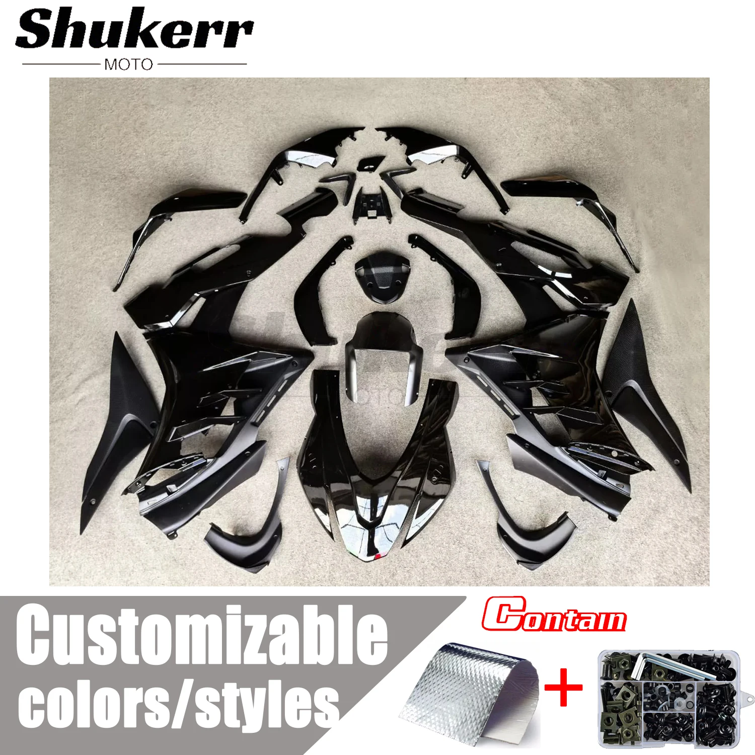 

Shukerr Moto New Abs Plastics Motorcycle Fairing Kit Fit for Aprilia Rsv4 1100 Factory 2022-2024 Injection Mold Bodywork Kit