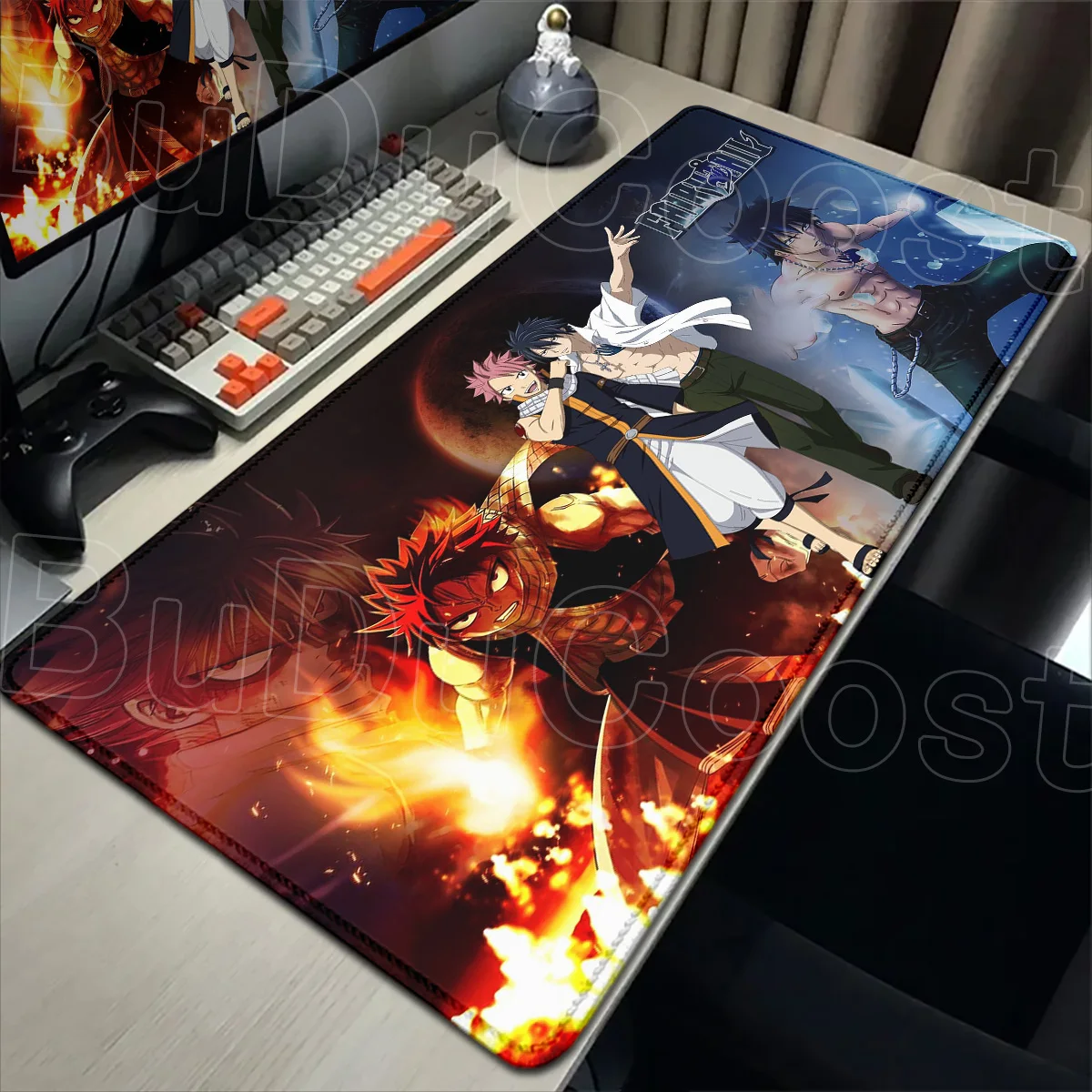 Mauspads, groß, Anime, Büro, Laptop, Tastaturmatten, FAIRY TAIL, Tischteppich, Natsu Dragneel, PC, Gummi, Gaming-Zubehör, 900 x 400 mm – Detail 15