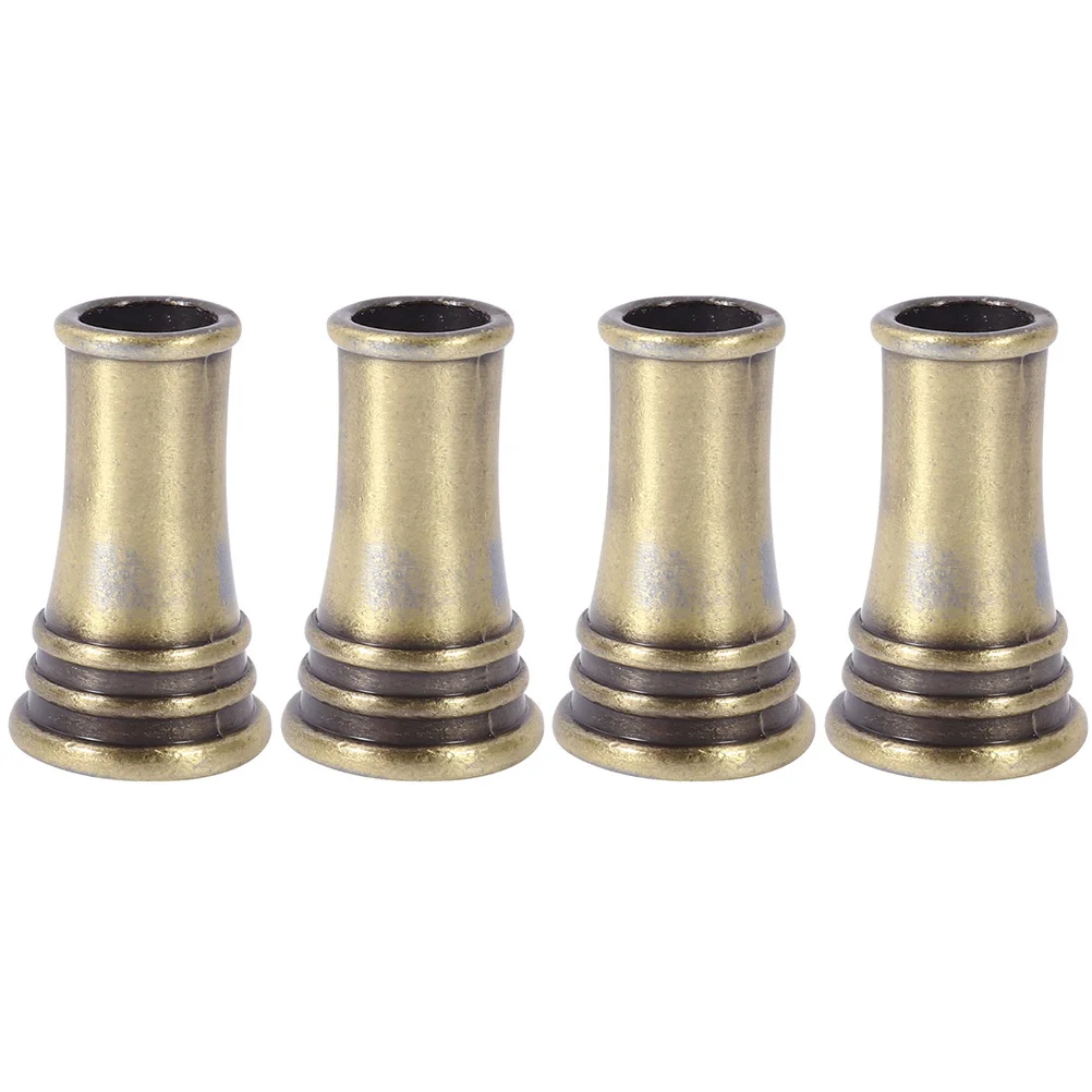 

4Pcs Copper Round Pen Holders Single Stand Desktop Pen Storage for Office Pens Creative Desk Organizer