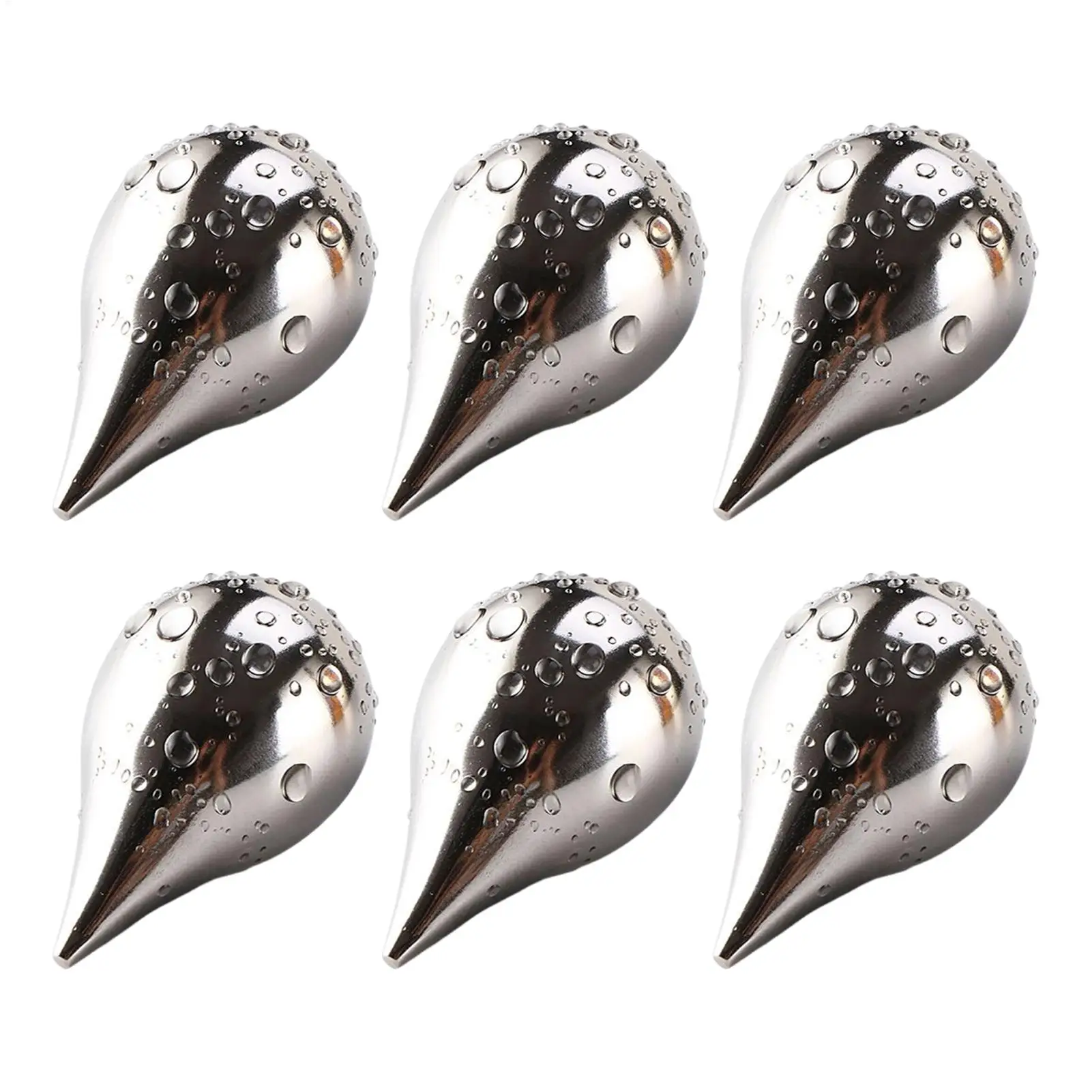 

Металлический ледяной блок, многоразовые, 6 шт., многоразовые металлические кубики в форме капли воды, стальные камни для напитков, ледяные шарики для вечеринок на новоселье