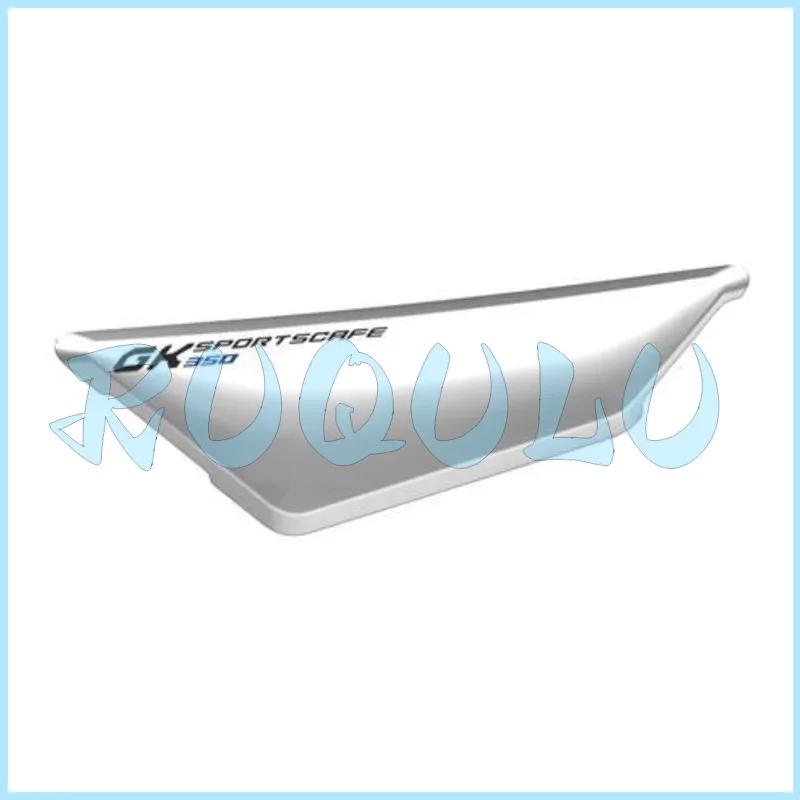 Zt350-gk Decorative Cover (shiny Silver/metallic Glitter Blue Sticker) 4044302-026005 / 4044302-027005 For Zontes