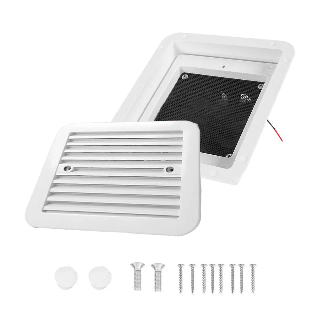 for rv Side for exhaust Vent for exhaust Fan Easy Installation Efficient Ventilation Plastic Practical White for rv Side