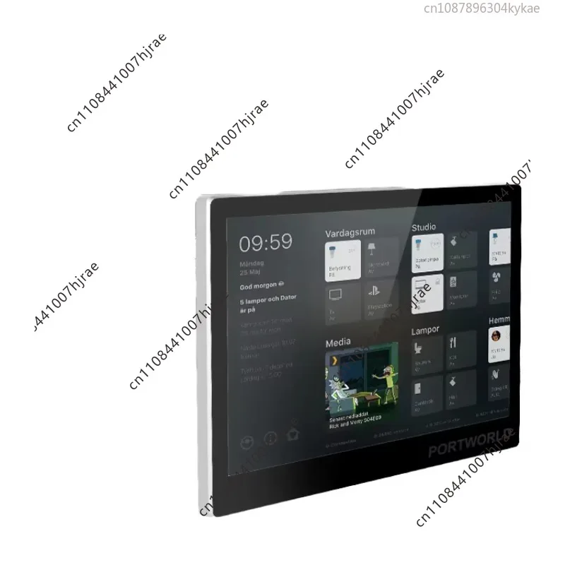 YC-SM10P 10 inch 2 + 16g Android 13 smart tablet black central control panel built-in RS485 RJ45