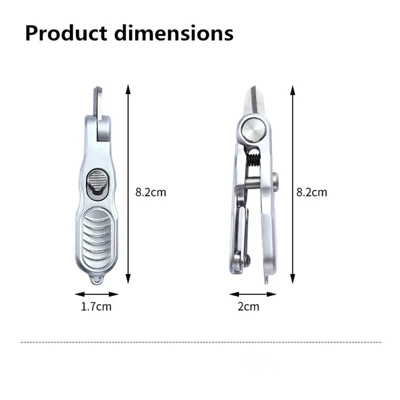 Multi Functional Stainless Steel Lure Fishing Scissors for Cutting Carbon Wire, PE Wire, Nylon Wire, Lead Lure Fishing Scissors