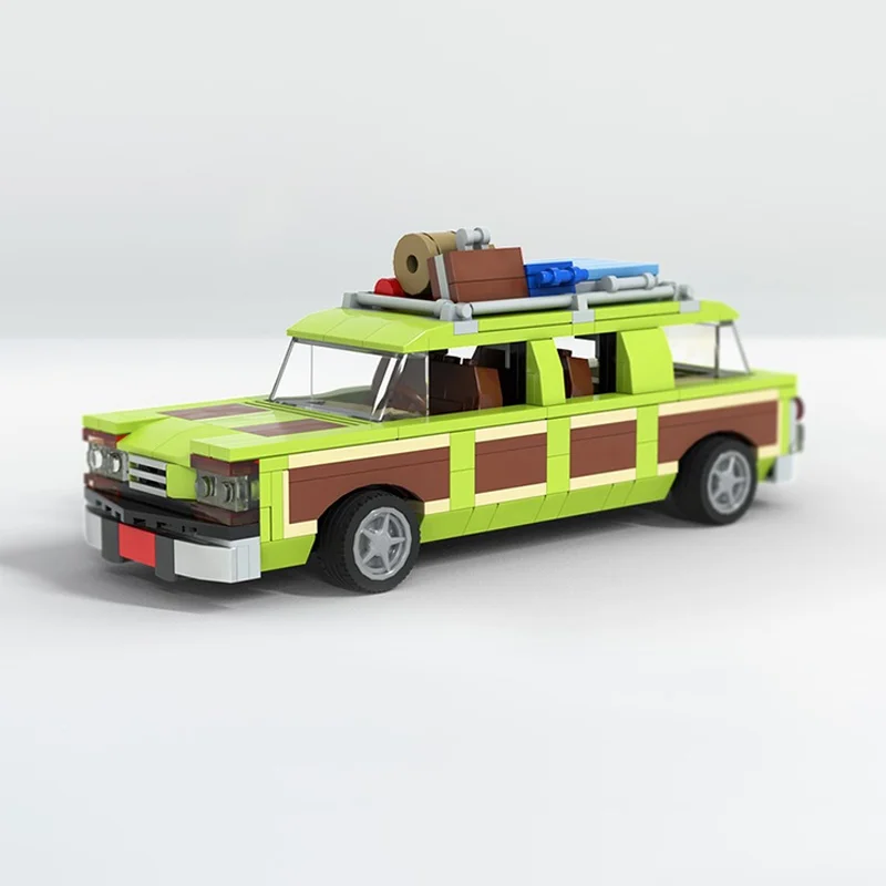 385 قطعة MOC الوطنية لامبون S عربة الملكة سيارات نموذج اللعب اللبنات العمارة هدايا عيد الميلاد تجميع لتقوم بها بنفسك فكرة الاطفال #2