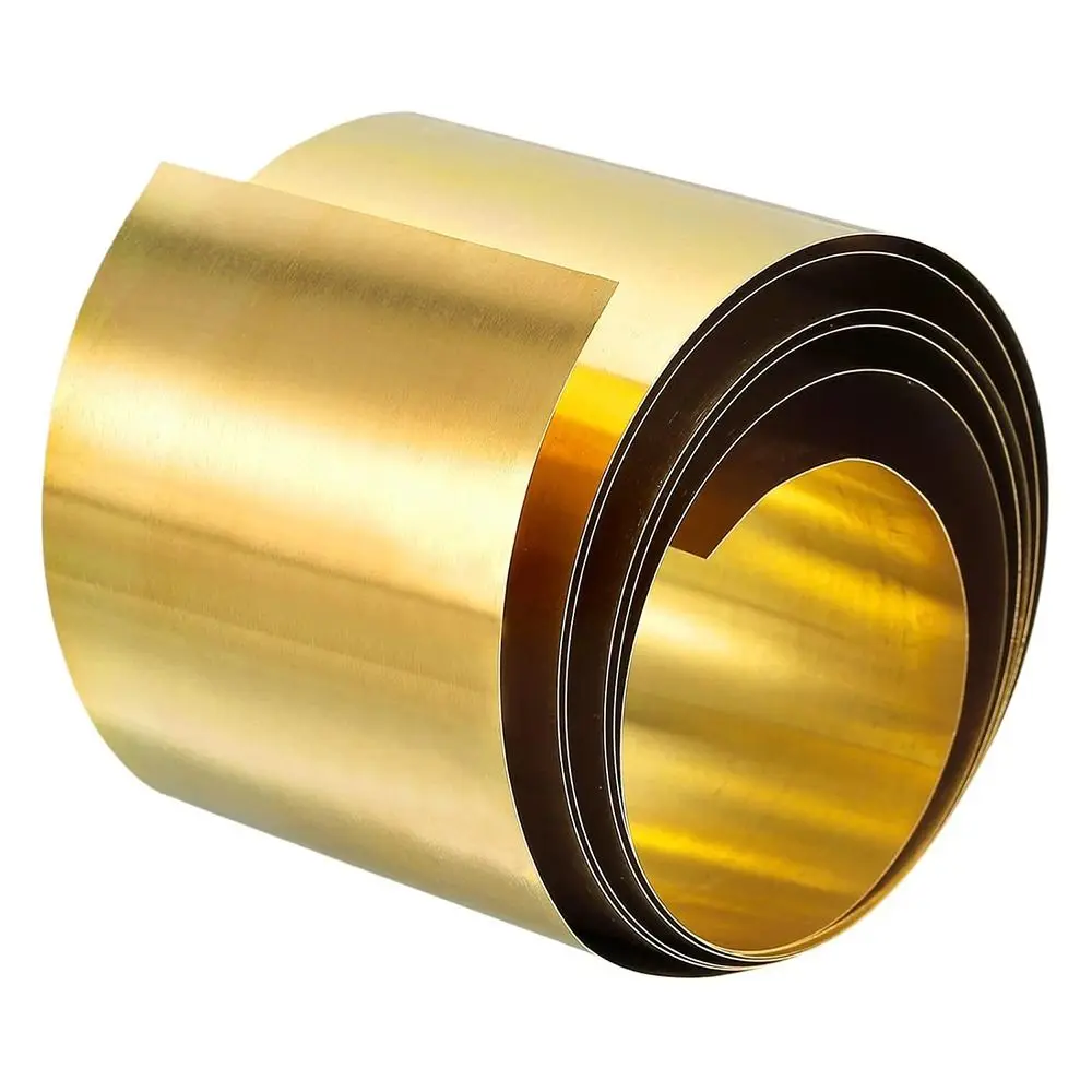 New Thick 0.1-0.5mm Brass Sheet Brass Flat Width 10-60mm Length 1000mm Brass Strip Brass Metal