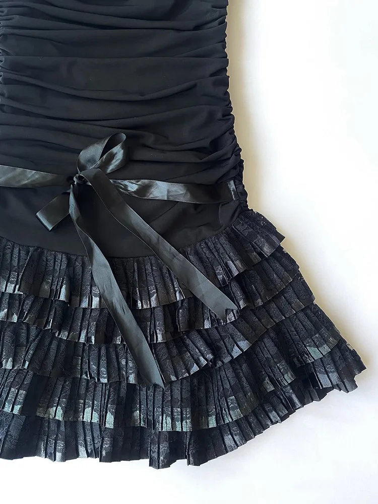 Floral Original Retro Y2K Bla Strapl Abnehmen ort Dr Frauen Sexy Sle Baumwolle Mischung Sommer A-Linie Rock Dr