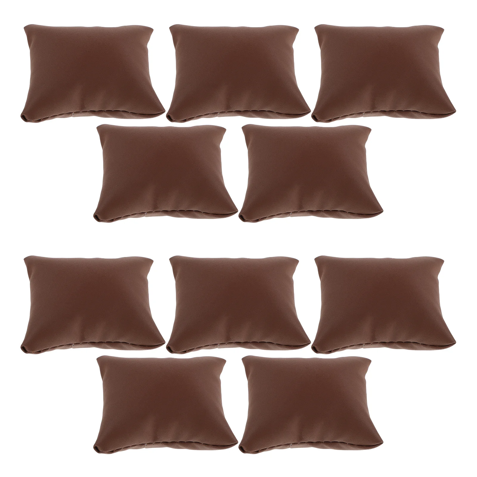 

10Pcs Watch Display Pillow: PU Bracelet Pillow Box 3.54x3.14x1.77in Soft Cushion for Jewelry Storage Small Watch
