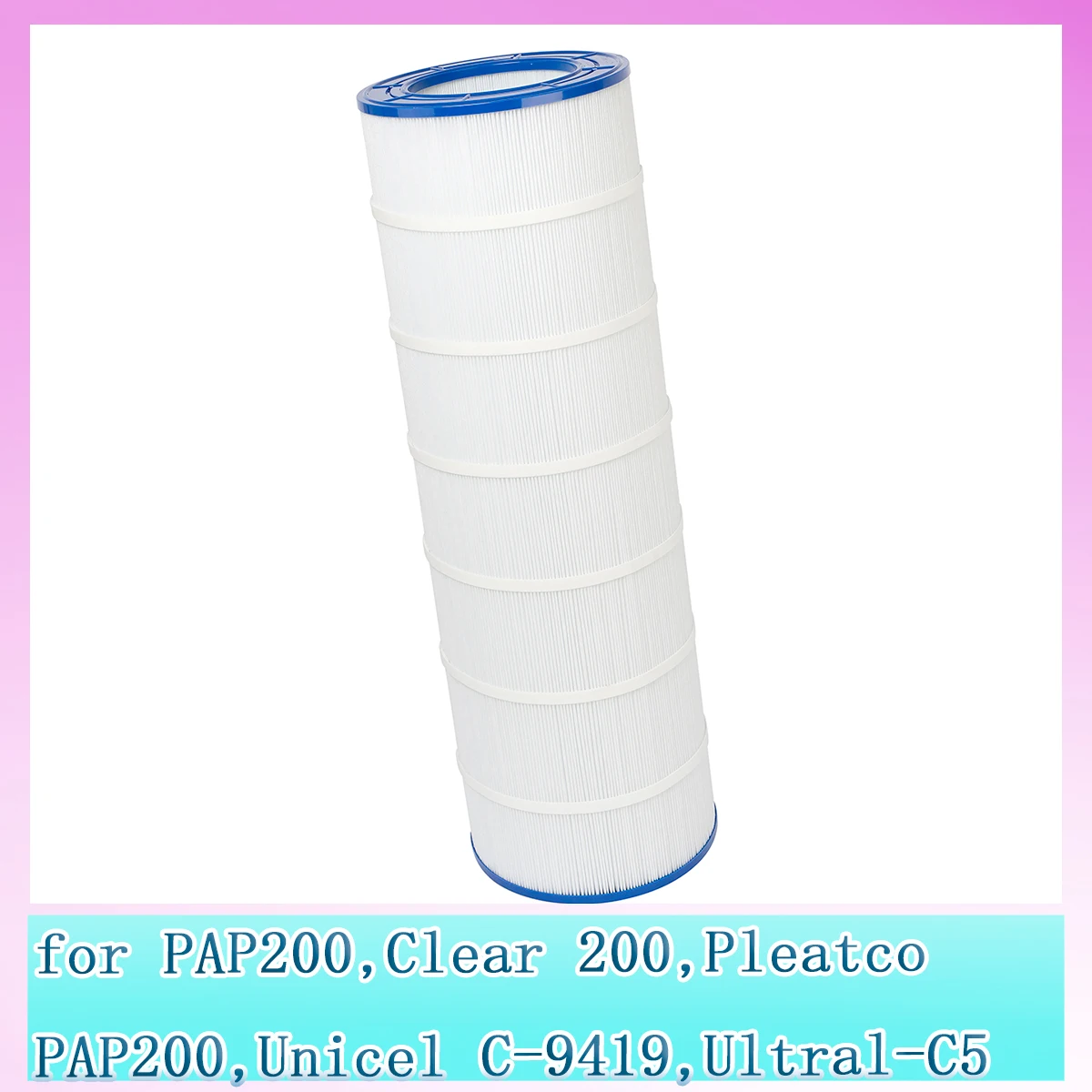 

PAP200 Pool Filter Replaces Pentair Clean CC200,Unicel C-9419,Ultral-C5,PP-C5,Filbur FC-0688,R173217,59054400,Aladdin 29902
