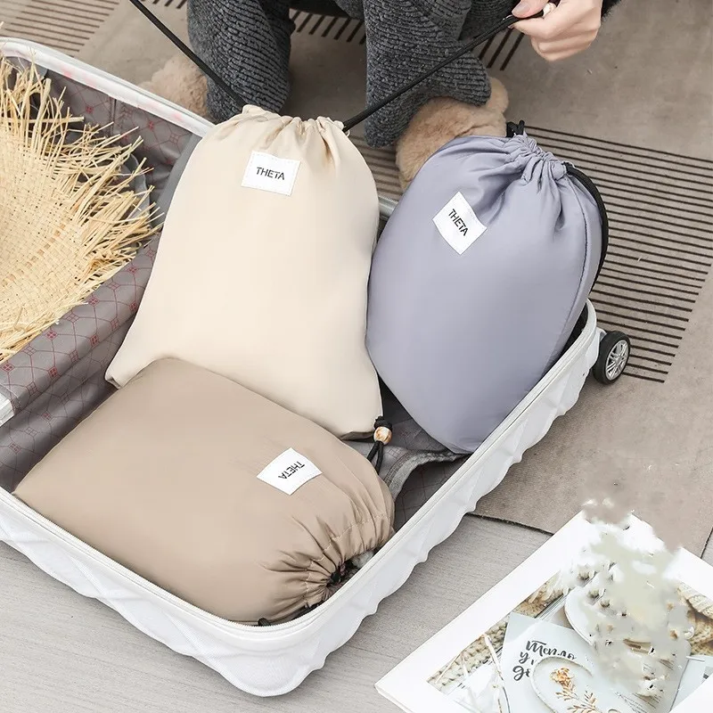 Bundle mouth Storage Bag Luggage Underwear Classified Clothes Drawstring Pouch Travel Organiser