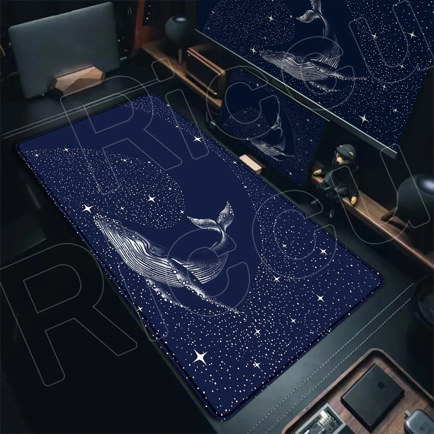 

Whale Galaxy Mouse Pad HD Anime Marine Organism XXL Office Keyboard Mousepad Gaming Large Desk Mat PC Accessories carpet Rug